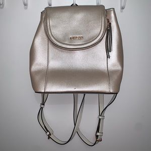 Guess Metallic Gold Small Backpack